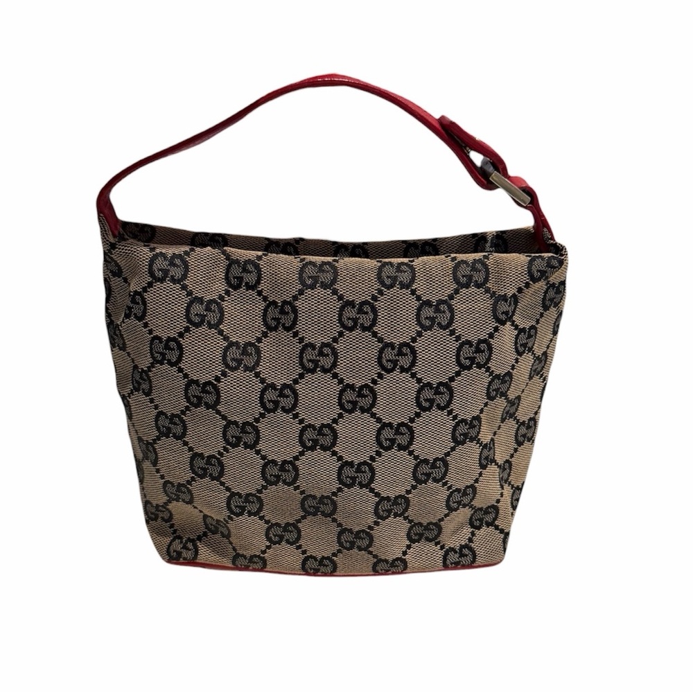 Vintage Gucci GG Canvas Pochette Mini Bag Vanity - Picture 3 of 14